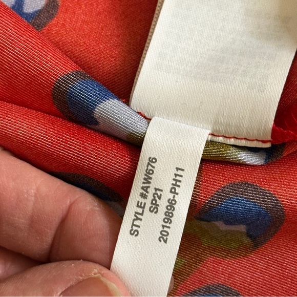 J Crew Collection Tie-neck Blouse in lattice floral, plus size 2X - Picture 11 of 12